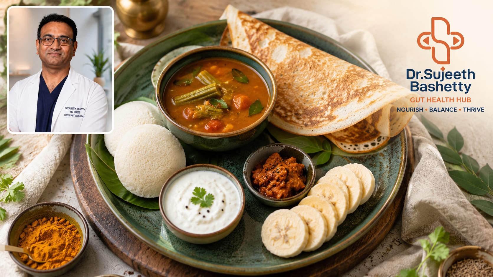 South Indian thali — the original gut health protocol