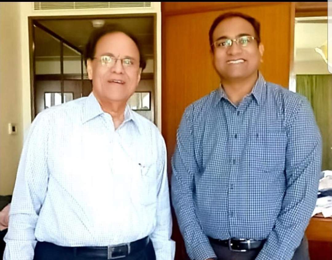 Dr Sujeeth with Dr. Dattatreyudu Nori, Professor and Executive Vice-Chairman, Department of Radiation Oncology, New York